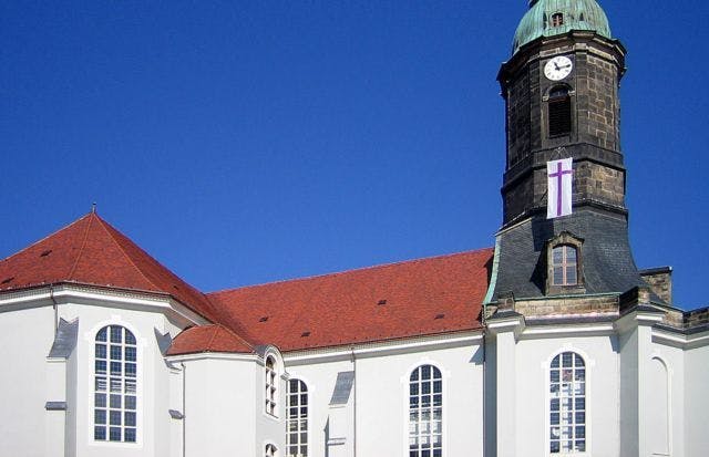 Mariánský kostel v Großenhain
Náměstí u kostela