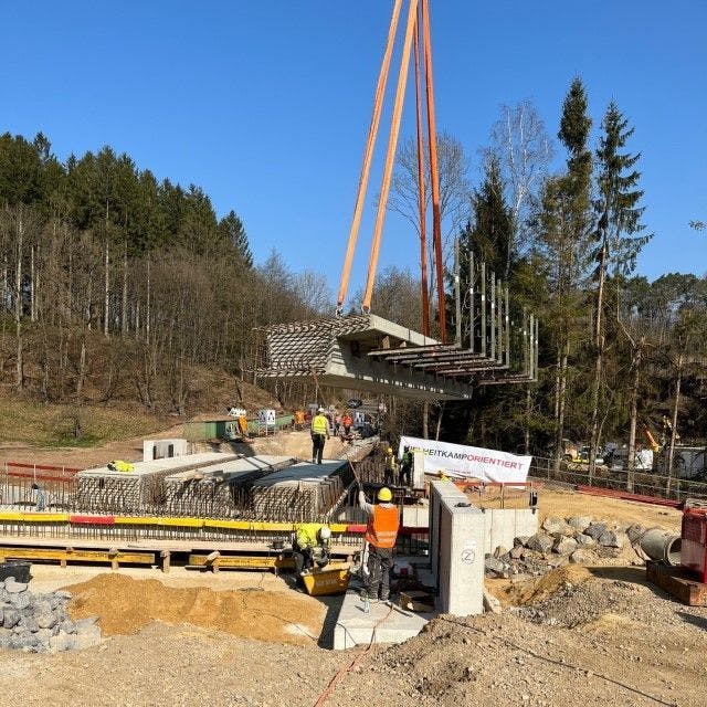 Nowy most zastępczy L12 nad Vichtbach, Mulartshütte