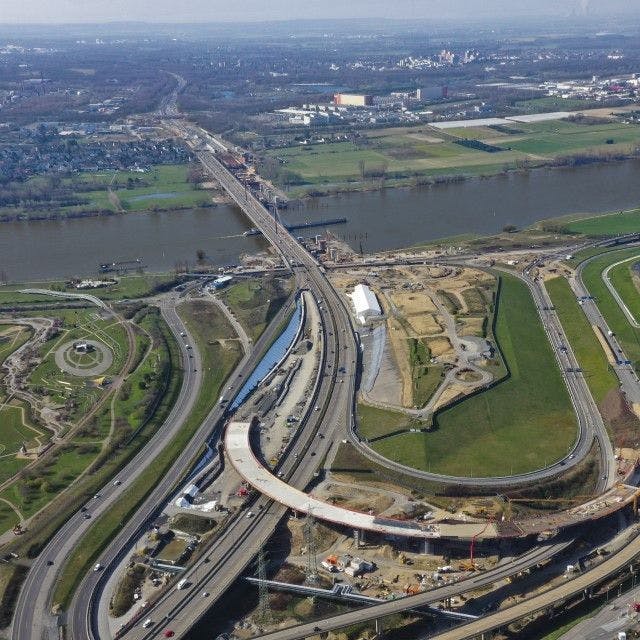 Extension à 8 voies de l'A1, lot de construction 2, rive droite du Rhin