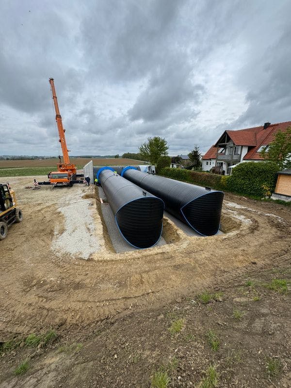 "New Construction of a Storage Tank in Hofhegnenberg"