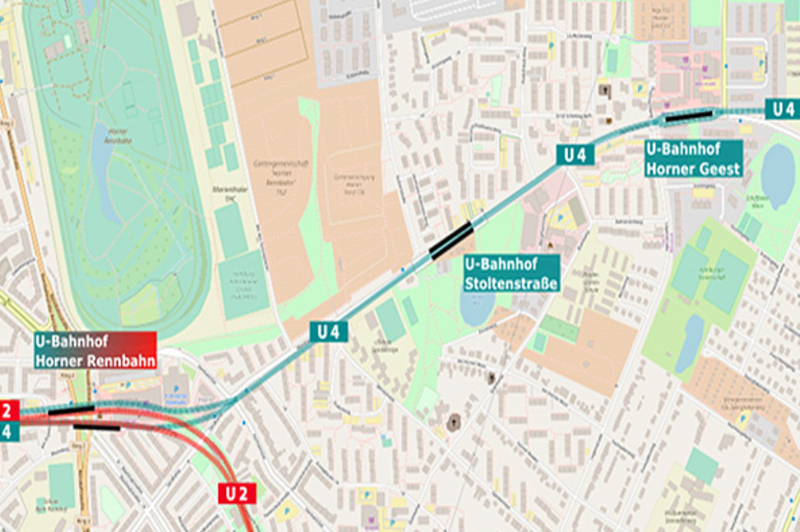 U4 Horner Geest 1. a 2. stavebná etapa